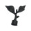 Gardinfinials sorte 4 stk. til 22 mm stang 5