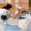 Balles interactives pour chat avec clochette sonore et peluche douce 2