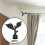Gardinfinials sorte 4 stk. til 22 mm stang 7
