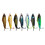 Kit de iscas de superfície para pesca de robalo com design tipo "plopper" 8