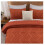 Tacar Clúdaigh Oráiste Dóite Terracotta Boho 2 phíosa 7
