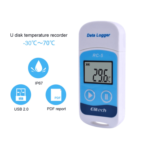 RC-5USB temperaturdatalogger för lager- och laboratoriebruk 2