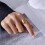 Women's Statement Ring Adjustable Joint Ring Size 17 4
