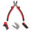 Alicate de corte diagonal manual vermelho com alavancagem e ângulo preciso 3
