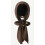 Conjunto feminino de gorro com capuz e cachecol comprido em tricô 5