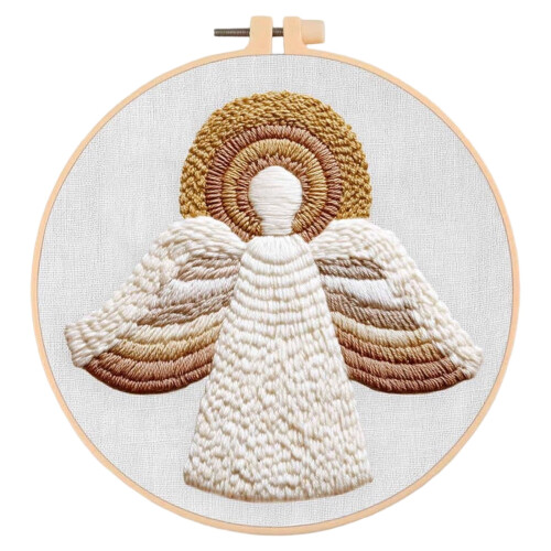 Julekrybbebroderikit til begyndere, 20 cm 1