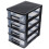 Armoire de rangement en plastique à 3 tiroirs 4