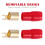 Copper gold plated spade terminal fork adapter1pc 4