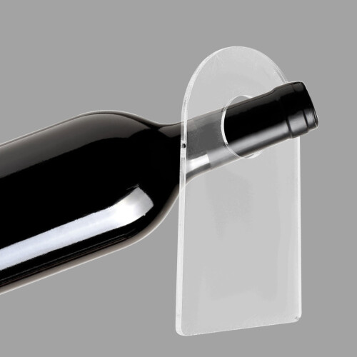 Akryl vinflaskhållare transparent 2 st 2
