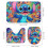 Σετ Κουρτινών Μπάνιου Stitch Family Μαύρες 72x72in4 τεμάχια 3