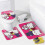 Ensemble rideau de douche Hello Kitty avec tapis de bain antidérapant et 4