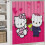 Ensemble rideau de douche Hello Kitty avec tapis de bain antidérapant et 5