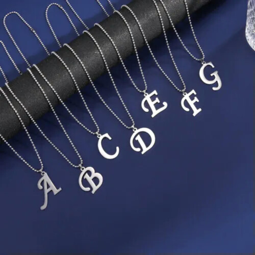 RSAMD initialenketting minimalistische kogelketting goud M 2