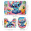 Σετ Κουρτινών Μπάνιου Stitch Family Μαύρες 72x72in4 τεμάχια 3