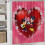 Rodinný sprchový záves Mickey s protišmykovými koberčekmi a 5