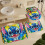 Σετ κουρτινών μπάνιου Stitch Family, μαύρο, 72x72 ίντσες, 4 τεμάχια 6