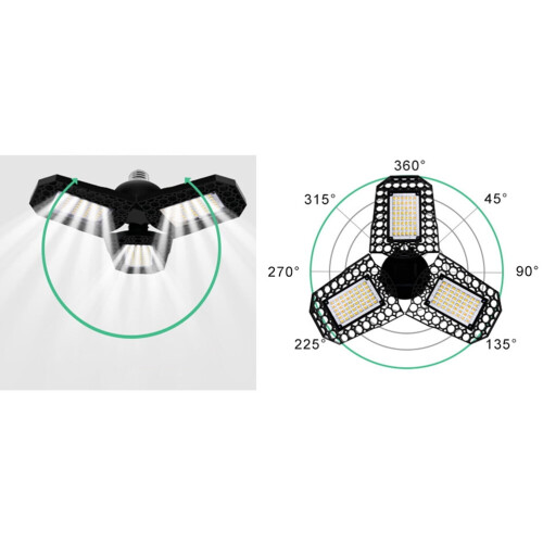 Éclairage LED industriel pour garage, blanc chaud, 40 W 1