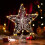 Décoration de sapin étoile pailletée argentée (1 pièce) 3