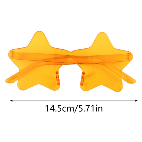Stjärnsolglasögon Transparenta Godisfärgade 2-pack 2