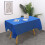 Rectangle Tablecloth Black Heavy-Duty Washable Fabric 4