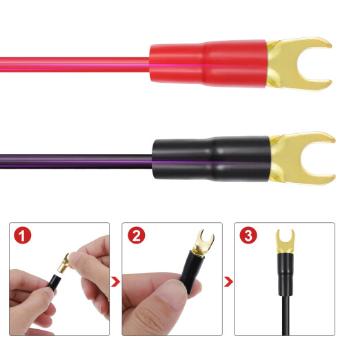 WAKAUTO spadeterminalkontakter 10 par 8gauge 1