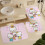 Set perdea de duș Hello Kitty cu covoraș de baie antiderapant și 6