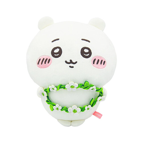 Chiikawa Plüschtier Usagi mit Blumenkranz (1 Stück) 1
