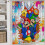 Σετ κουρτίνας ντους Mario με αντιολισθητικό χαλάκι μπάνιου και τουαλέτα 8