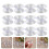 Clips de cabo com ventosa transparente de silicone (12 unidades) 4