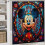 Ensemble rideau de douche Mickey avec tapis de bain antidérapant et 5