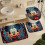 Ensemble rideau de douche Mickey avec tapis de bain antidérapant et 6