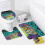 Ensemble rideau de douche Scooby-Doo avec tapis de bain antidérapant et 4
