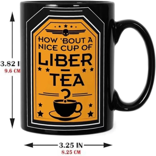 Liber-Tea kaffekrus svart tekopp 355 ml 2