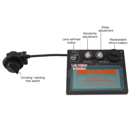 Solar Pro welding helmet with auto-darkening lens 2