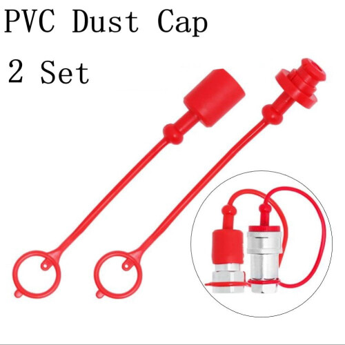 Mosiee hydraulic quick connect coupler cap set 2 1