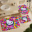 Hello Kitty Duschvorhang-Set mit rutschfester Badematte und 6