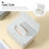Distributeur de mouchoirs de bureau en plastique blanc rechargeable 2