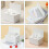 Distributeur de mouchoirs de bureau en plastique blanc rechargeable 3