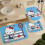 Hello Kitty Duschvorhang-Set mit rutschfester Badematte und 6