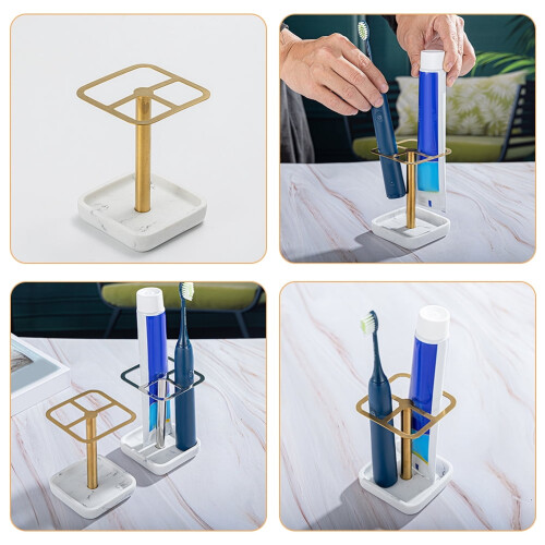 Support métallique pour brosse à dents électrique, 1 compartiment 1
