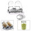 Mosiee stainless steel sprouting jar lid7cm 8