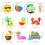 Summer party decorations hanging swirls 10 pcs 4