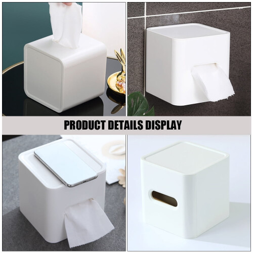 Boîte de rangement carrée pour mouchoirs en papier 1