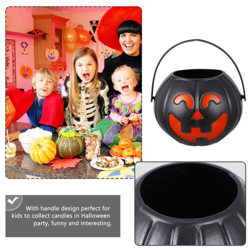 Halloween-Kürbis-Eimer aus Kunststoff, 18 Stück 1