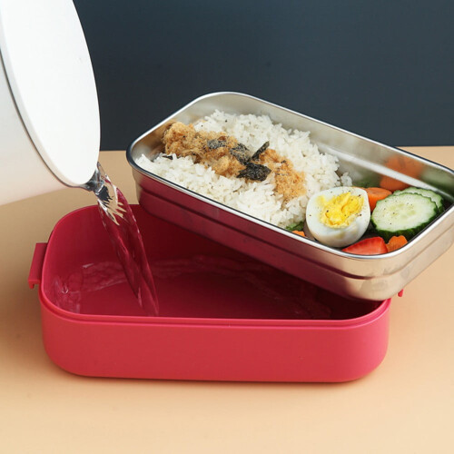 Mosiee bento madkasse i rustfrit stål, 2 lag 1
