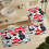 Ensemble rideau de douche Mickey avec tapis de bain antidérapant et 6