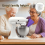 Entonnoir à farine violet pour robot pâtissier KitchenAid 7