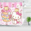 Ensemble de salle de bain Hello Kitty pour enfants avec pare-douche et 3