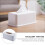 Boîte de rangement pour mouchoirs en papier de bureau (1 pièce) 3