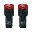 Mosiee Ηχητικός και Οπτικός Συναγερμός AC/DC 12V 24V 220V Κόκκινο 2 Τεμάχια 7